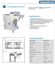 Load image into Gallery viewer, LG-460L Lift gate conveyor - aisle / passage way conveyor